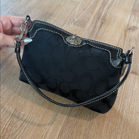 Coach Handbags - Coach Black Mini Bag Wrislet